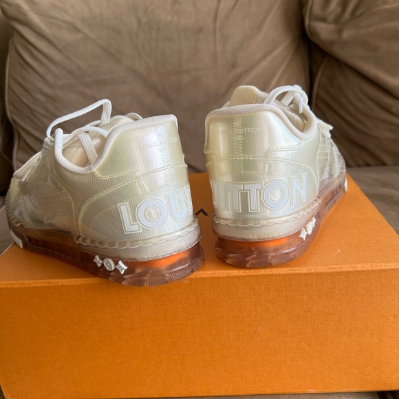 Louis Vuitton Transparent LV Trainer Sneaker men 6.5 dust bag like new wore 1x - Picture 8 of 12